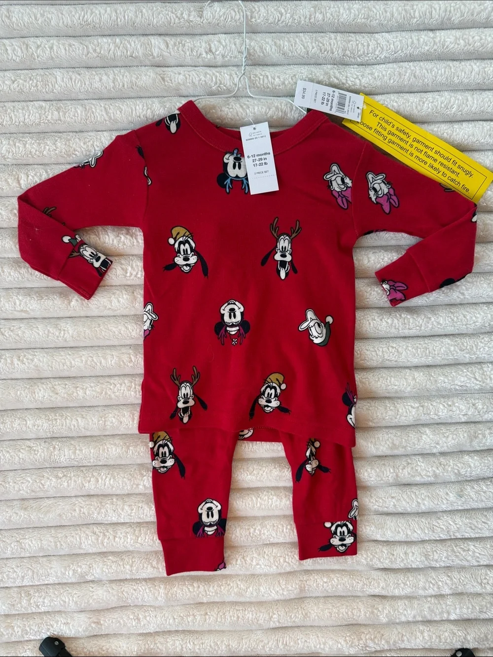 GAP Red Mickey & Friends Holiday Pajama Set